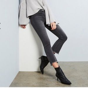 Free People Straight Crop Denim Jeans